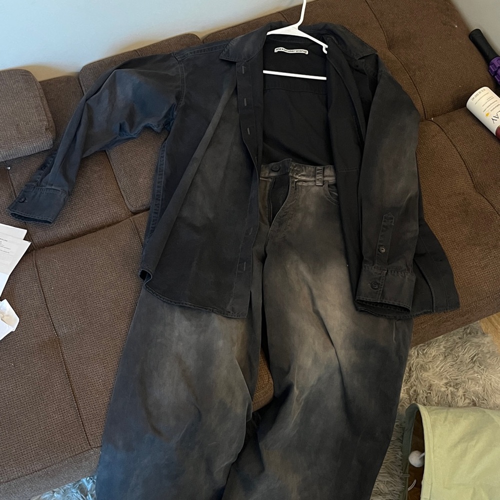 Alexander Wang Black Jacket and Pants Set
